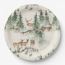 Recherche de cerf assiettes en papier Botanique