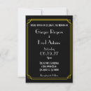 Recherche de grandes gatsby mariage invitations Années 20