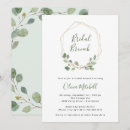 Recherche de eucalyptus bridal brunch invitations Vert
