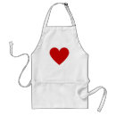 Search for red love heart aprons Modern