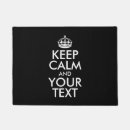 Search for keep calm doormats Humour