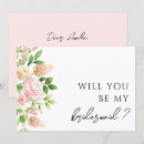 Search for pink bridesmaid cards Watercolor