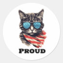 Search for american flag cat stickers Stars and stripes