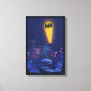 Search for gotham city canvas prints Bat signal