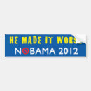 Recherche de nobama voiture autocollants 2012
