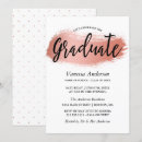 Search for rose gold graduation invitations Trendy