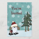 Search for puppy christmas invitations Winter