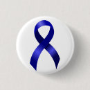Search for colon cancer buttons Blue