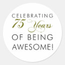 Search for 75 years stickers 75th birthday party