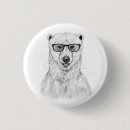 Recherche de ours blanc badges Noir et blanc