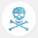 Search for skull with flowers stickers Colourful