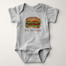 Recherche de hamburger bébé vêtements Cheeseburger