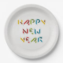 Search for new year paper plates Modern