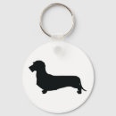 Search for dog silhouette keychains Dachshund