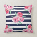 Search for pink and navy floral pillows Gold