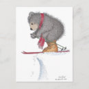 Recherche de skis cartes postales Hiver
