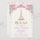Search for paris baby girl shower invitations Eiffel
