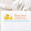 Search for yellow duck return address labels Gender neutral