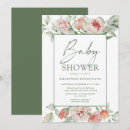 Search for peonies baby shower invitations Modern