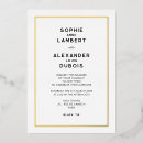 Search for french style wedding invitations Black and white
