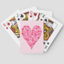 Recherche de points rouges jeux de cartes Amour