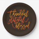 Search for thanksgiving paper plates Thankful grateful blessed