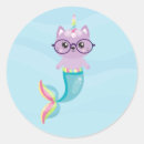 Search for unicorn cat stickers Rainbow