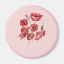 Recherche de fleurs de pavot magnets Pour elle
