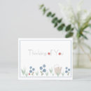 Search for blue watercolor flowers postcards Typography