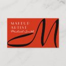 Search for orange business cards Makeup