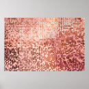 Search for rose gold geometric posters Pink