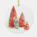 Search for pink deer ornaments Vintage