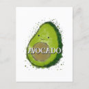 Search for kawaii fruit postcards Avocado