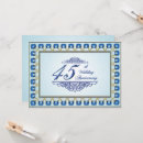 Search for blue sapphire wedding anniversary invitations 45th