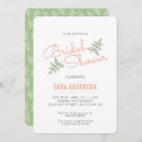 Search for green leaves bridal shower invitations Elegant