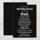 Search for dad birthday invitations Papa