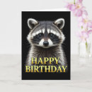 Search for raccoon birthday cards Cute