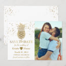 Search for pineapple save the dates Gold