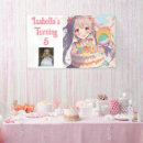 Search for cartoon party birthday banners Pink