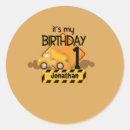 Search for dump truck birthday stickers Simple modern minimalist