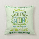 Search for st patricks day pillows Shenanigans
