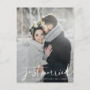 Search for holiday wedding announcement cards Just married