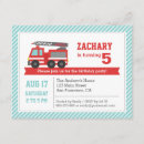 Search for fire truck birthday invitations Trucks