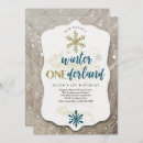 Recherche de winter one derland invitations Pays des merveilles