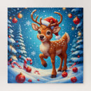 Recherche de renne puzzles Enfants