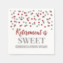 Recherche de rouge argent serviettes Pois