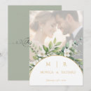 Search for monogram thank invitations Gold