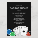 Recherche de nuit de casino invitations Fête de poker