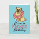 Search for funny pug birthday cards Dog lover