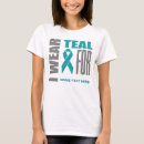 Search for teal tshirts Ovarian